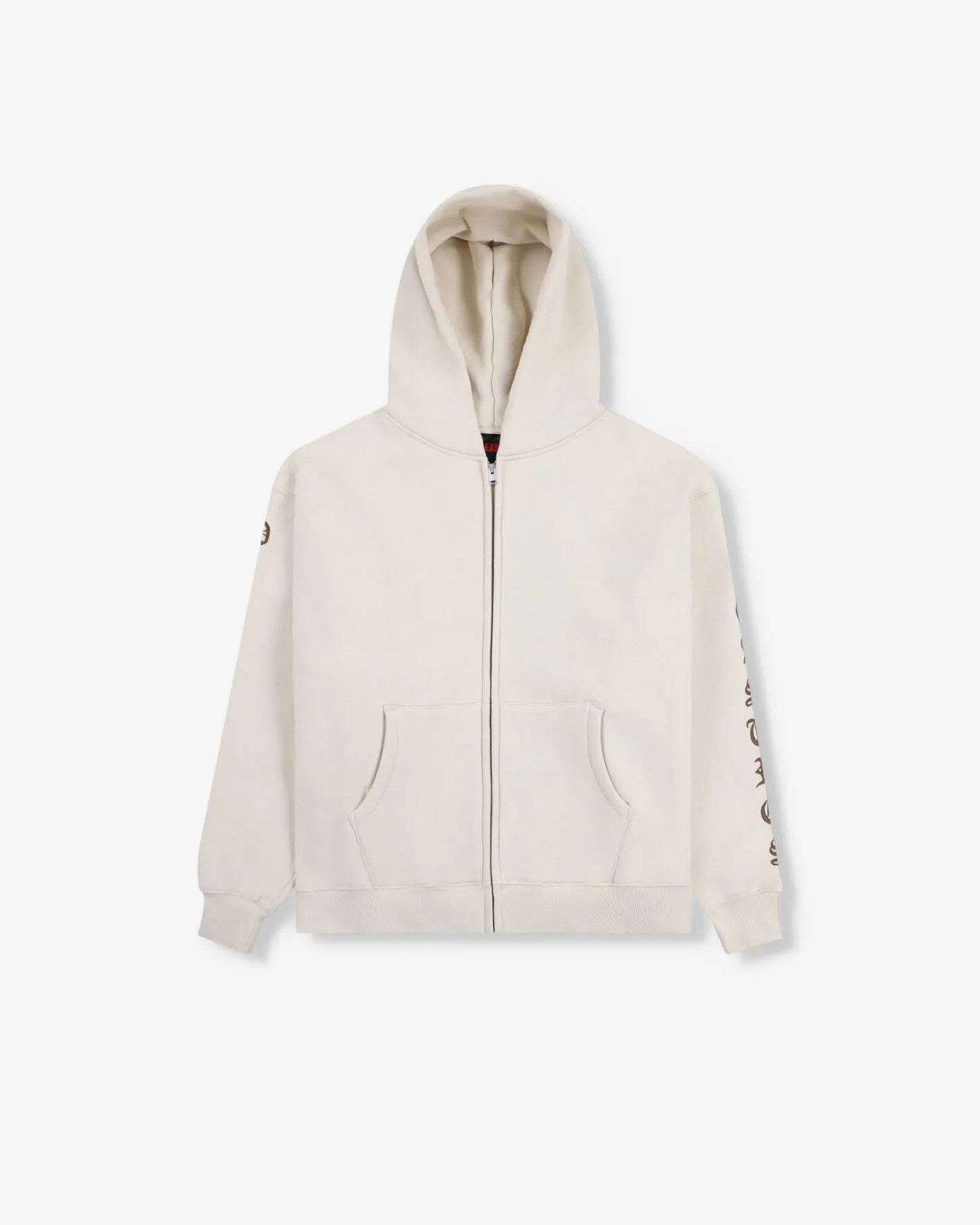 OE ZIP UP HOODIE - NATURAL