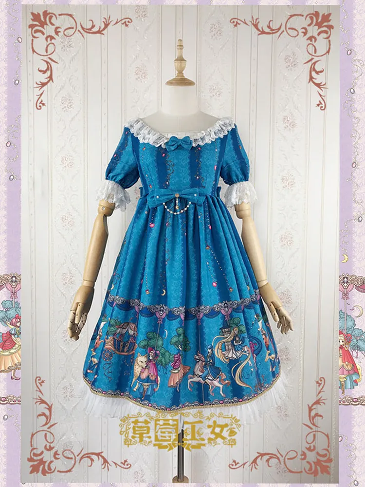 OP Dress♥Ready to Ship♥Fairyland♥Sweet Lolita Short Sleeve Dress