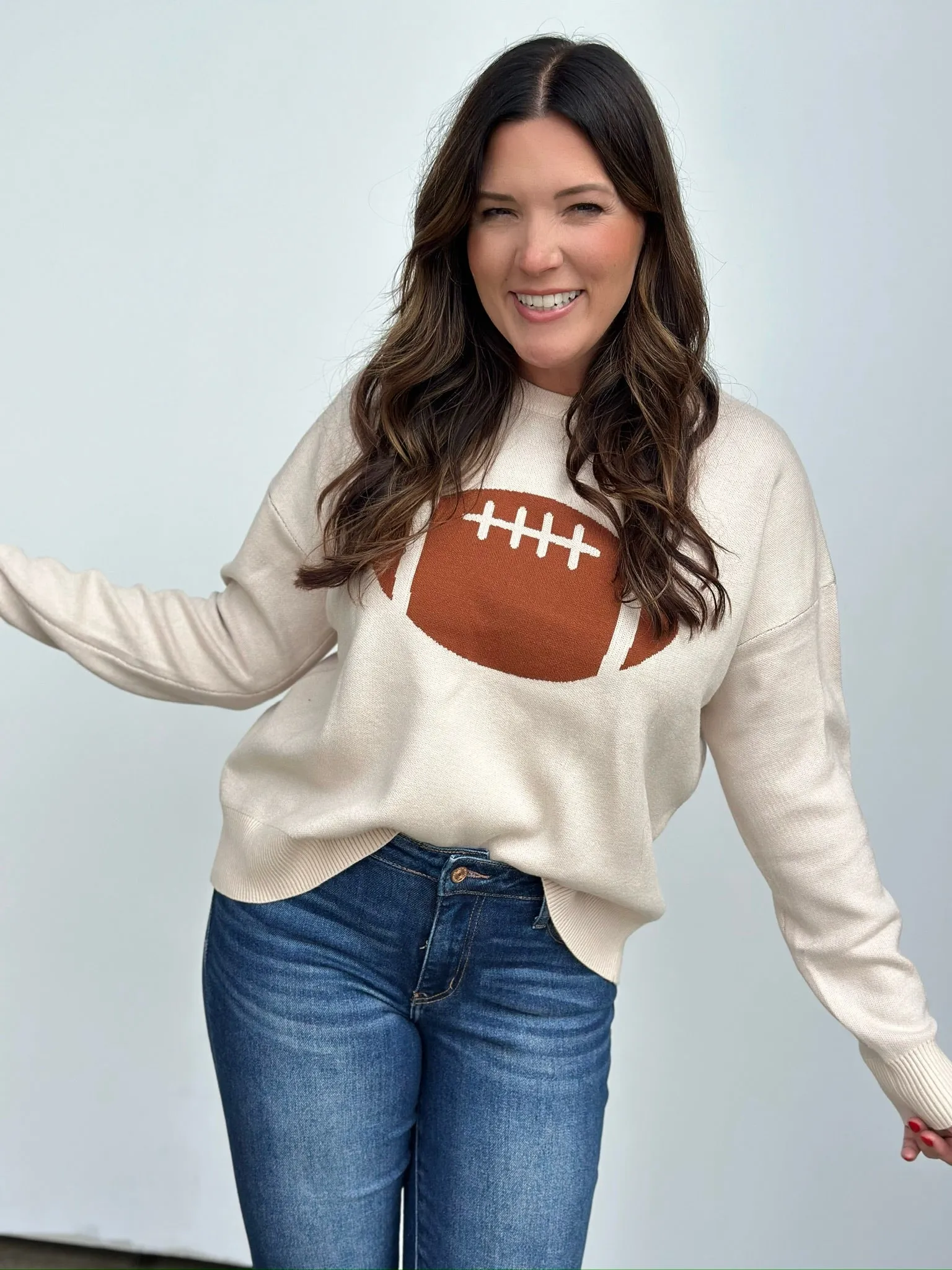 Oversized Football Sweater