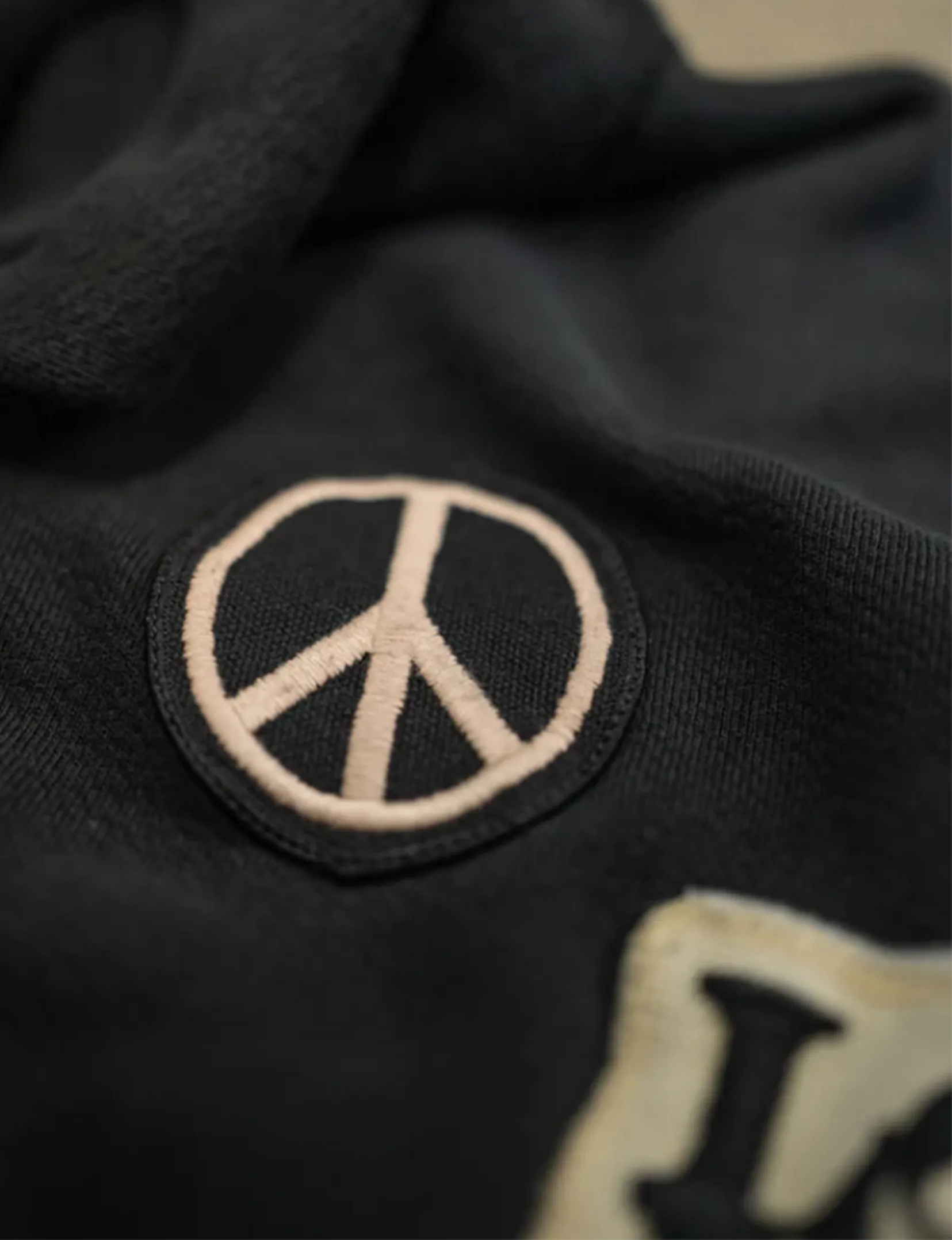 Peace Now Zip Fleece, Coal Pigment