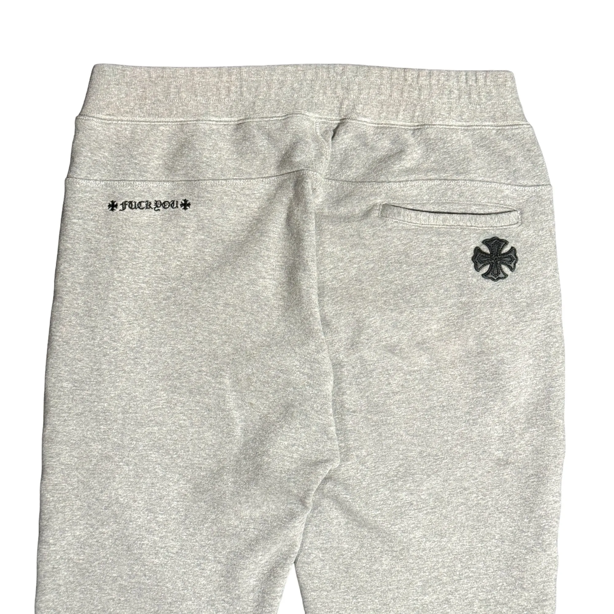 Plus Patch Embroidered Zipper Sweatpants