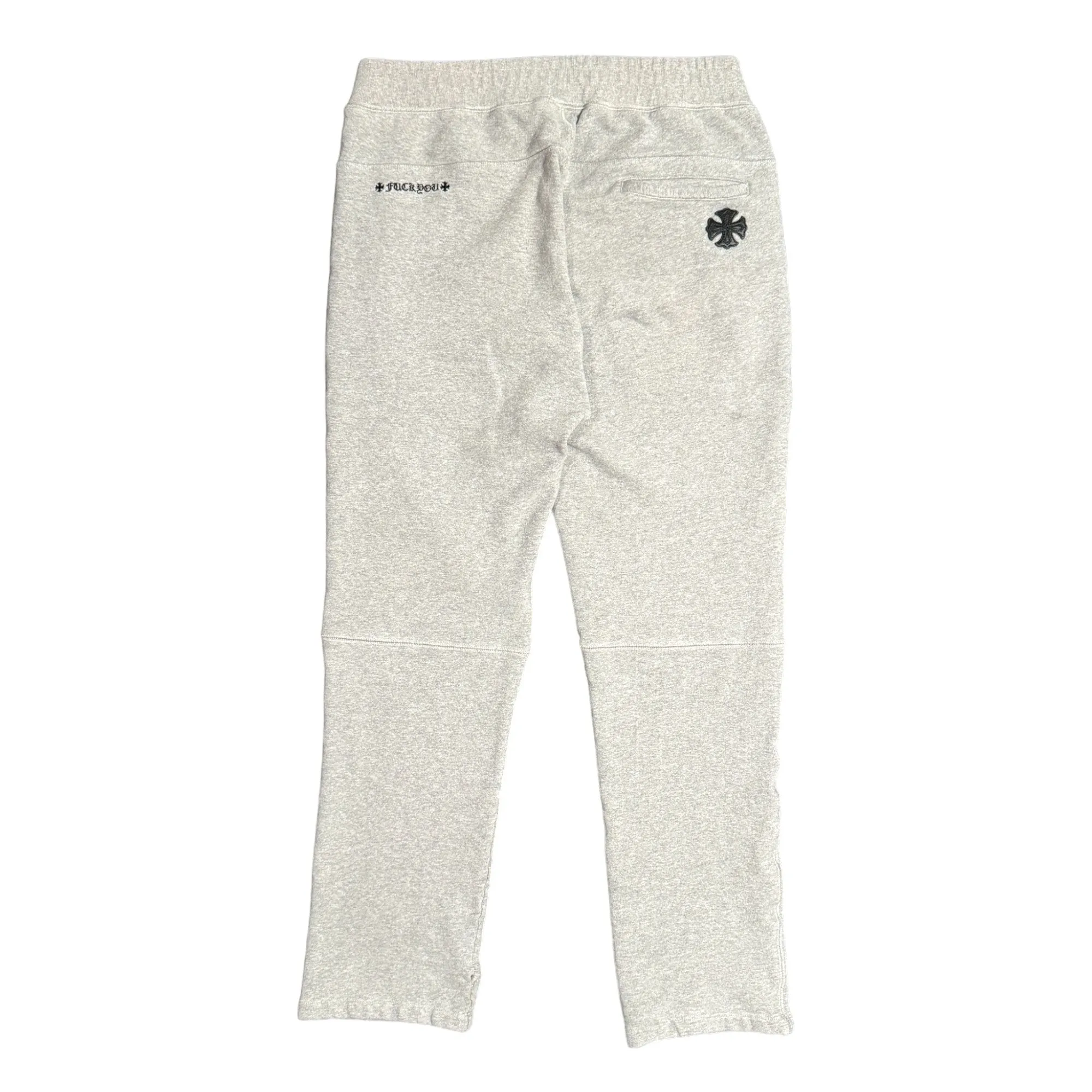 Plus Patch Embroidered Zipper Sweatpants