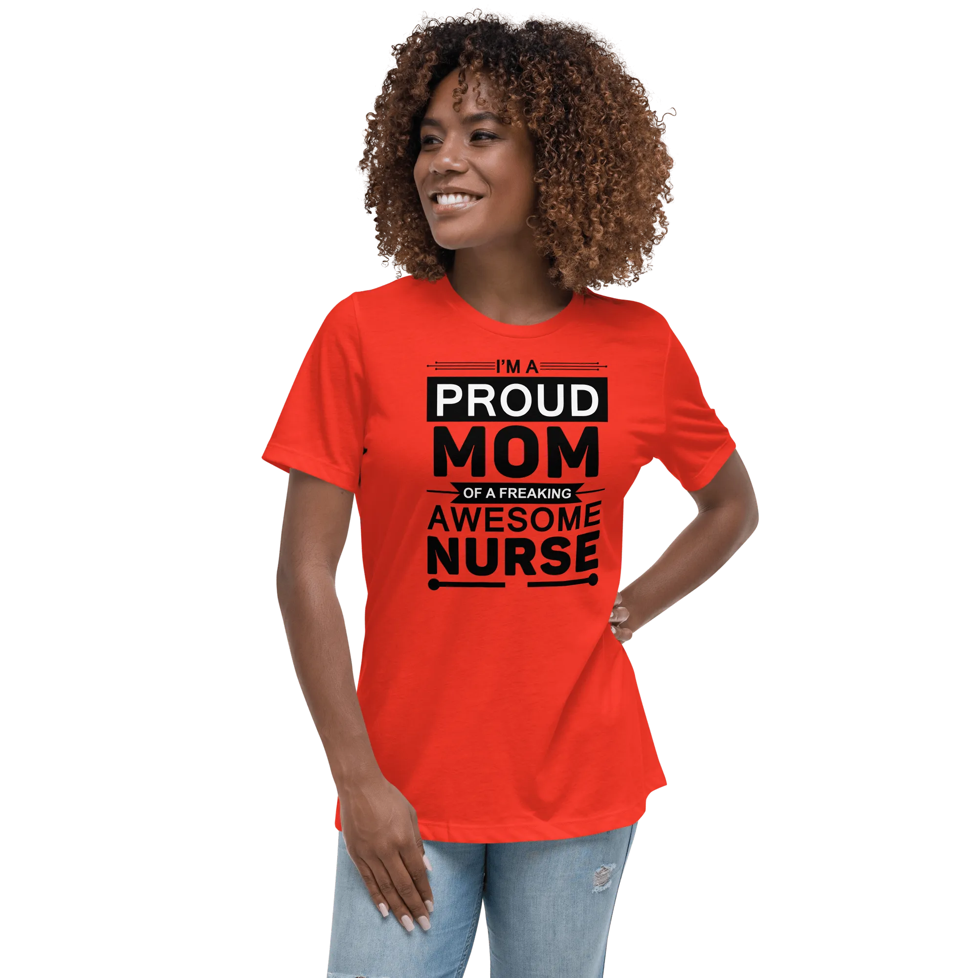 Proud Mom of Nurse Relaxed T-Shirt