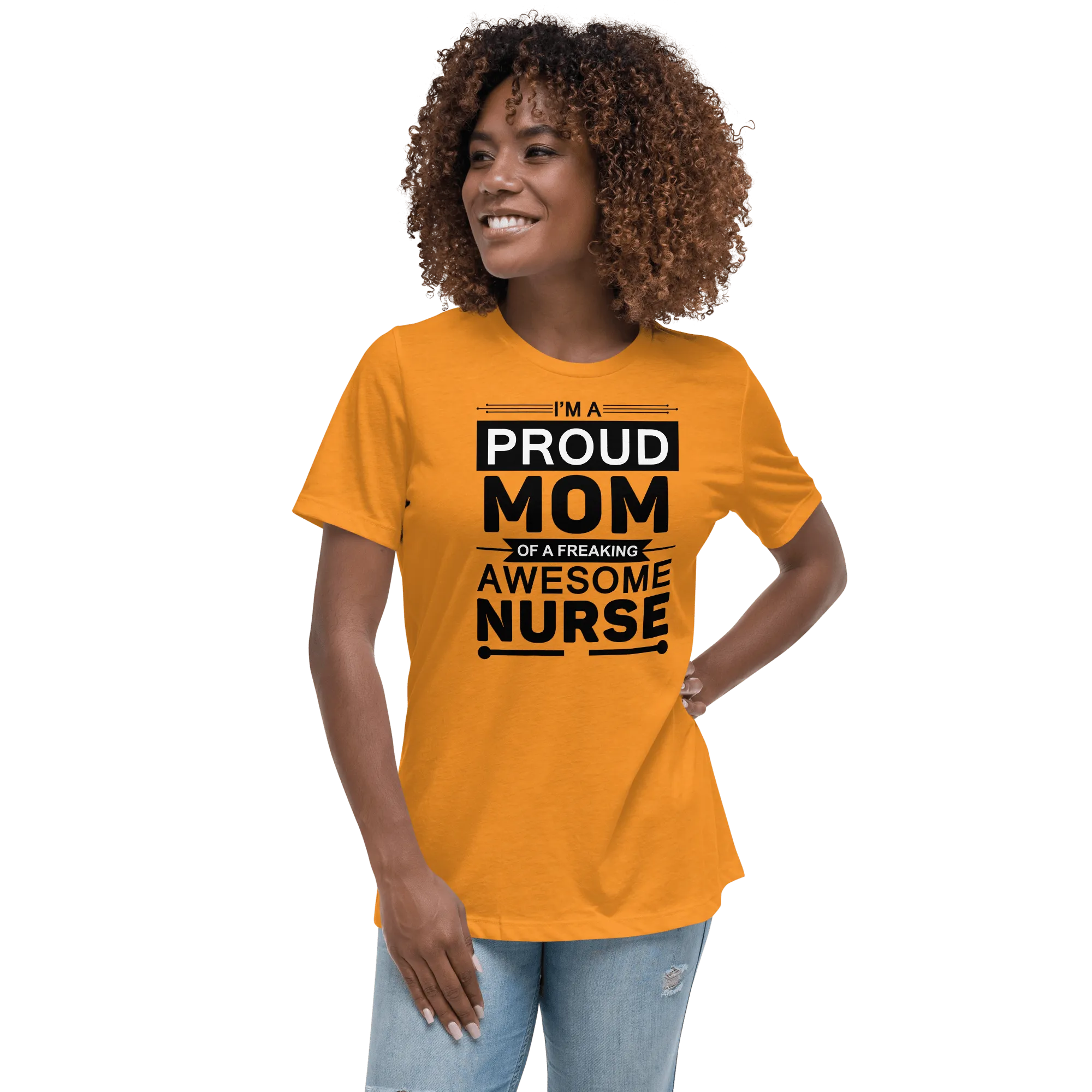 Proud Mom of Nurse Relaxed T-Shirt