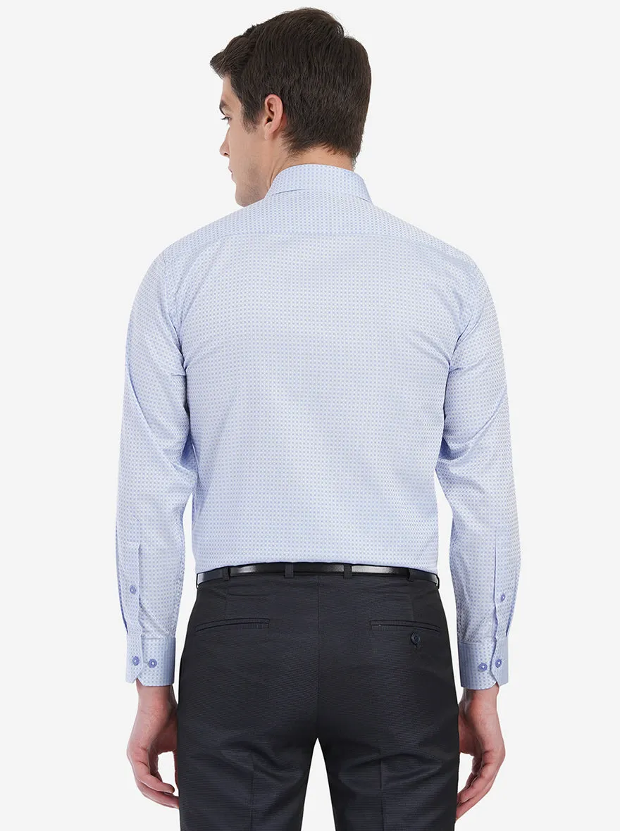 Pure Grey Dobby Regular Fit Formal Shirt | JadeBlue