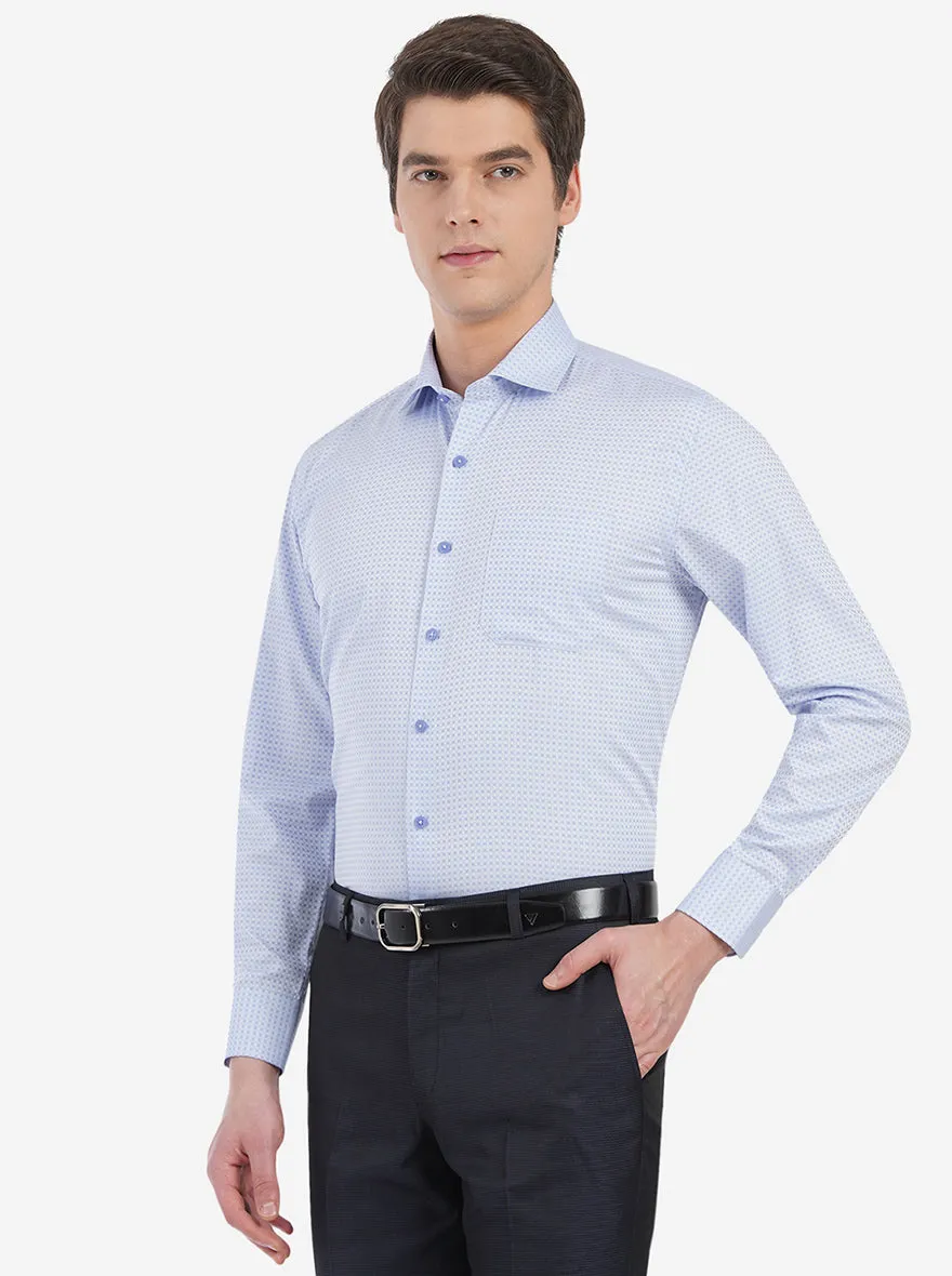 Pure Grey Dobby Regular Fit Formal Shirt | JadeBlue