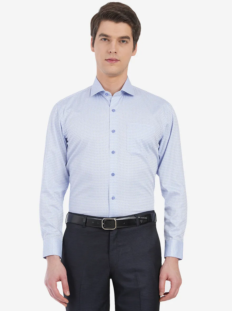 Pure Grey Dobby Regular Fit Formal Shirt | JadeBlue