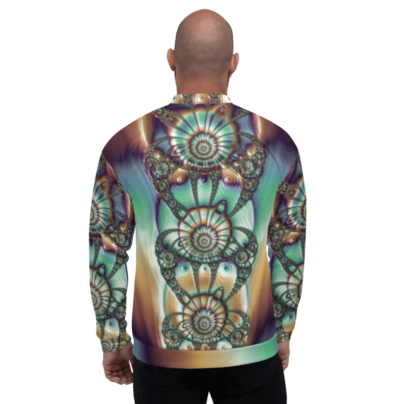 "Melted Hues Blossom" Collection - Unisex Designer Bomber Jacket