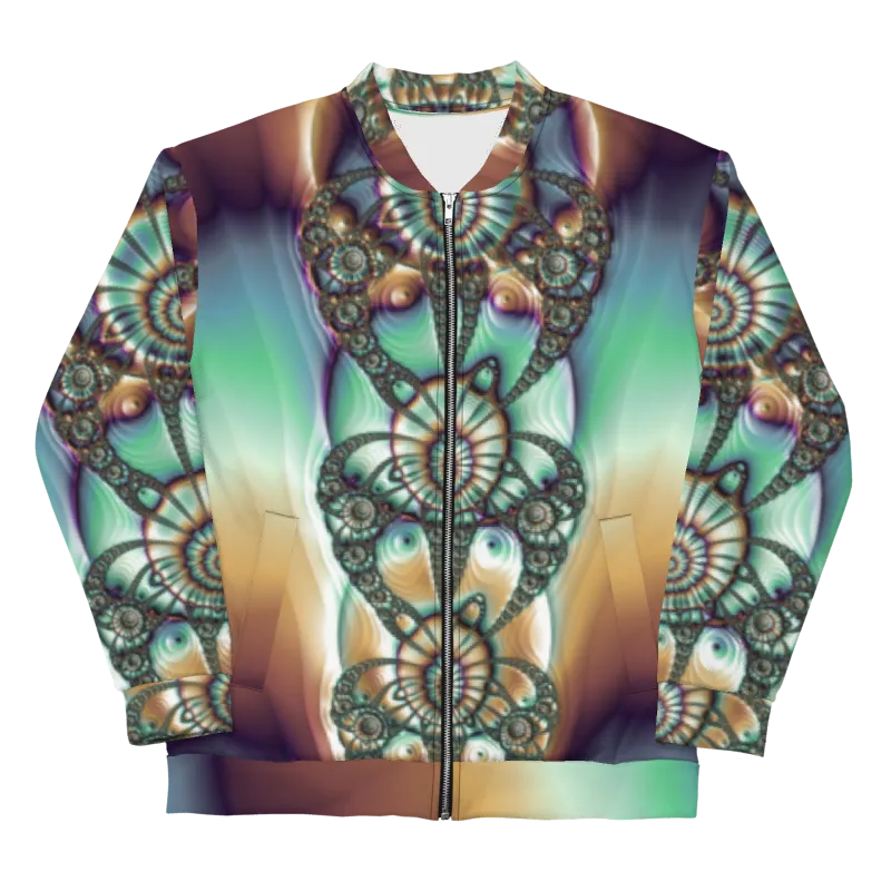 "Melted Hues Blossom" Collection - Unisex Designer Bomber Jacket