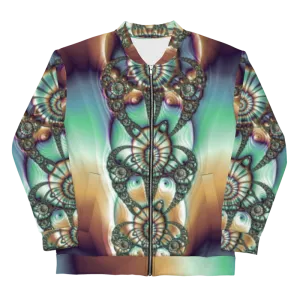 "Melted Hues Blossom" Collection - Unisex Designer Bomber Jacket