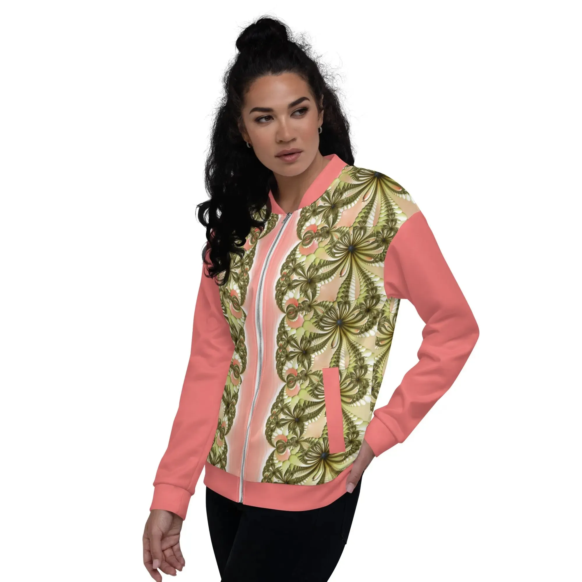 "Wild Lily" Collection - All Over Print Unisex Bomber Jacket