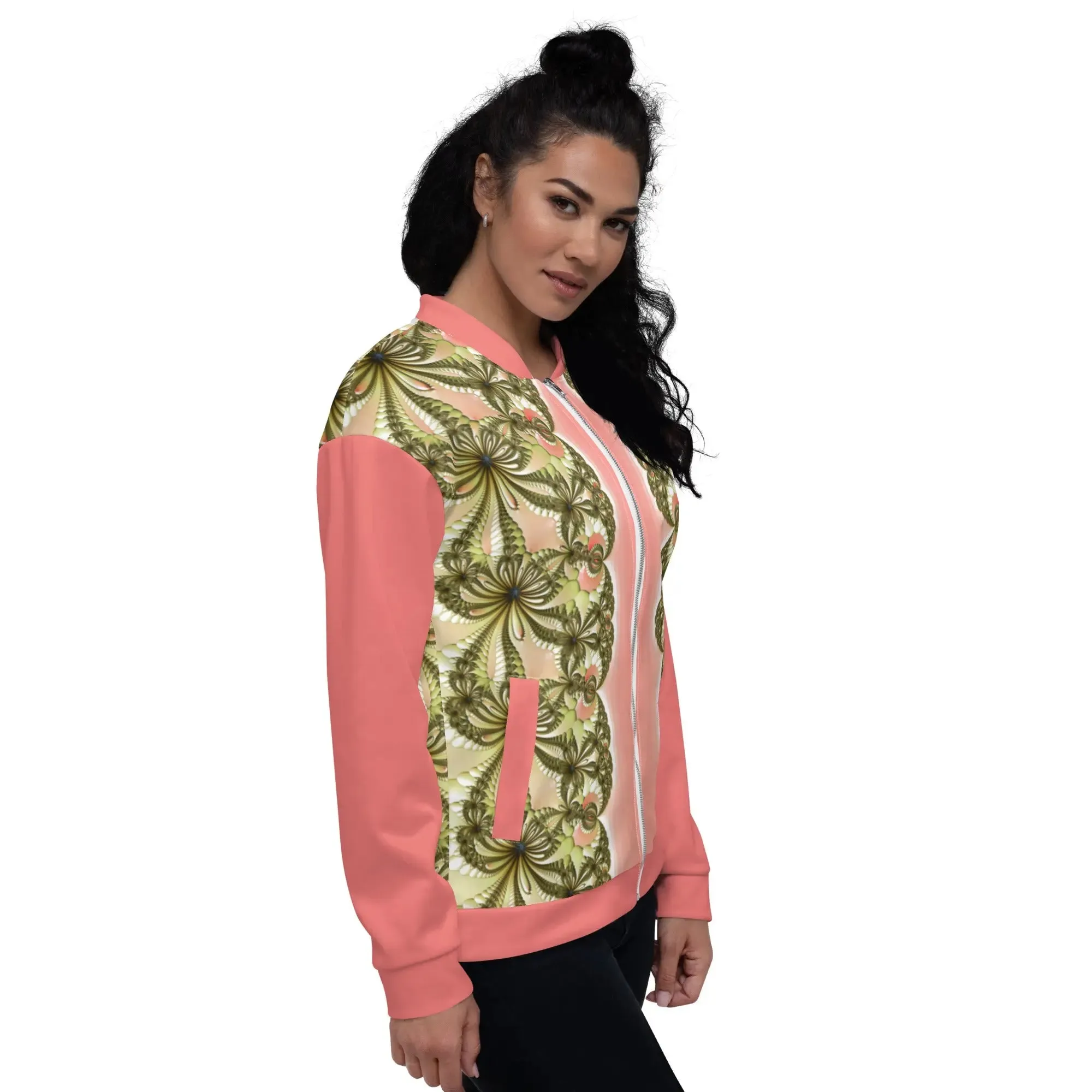 "Wild Lily" Collection - All Over Print Unisex Bomber Jacket