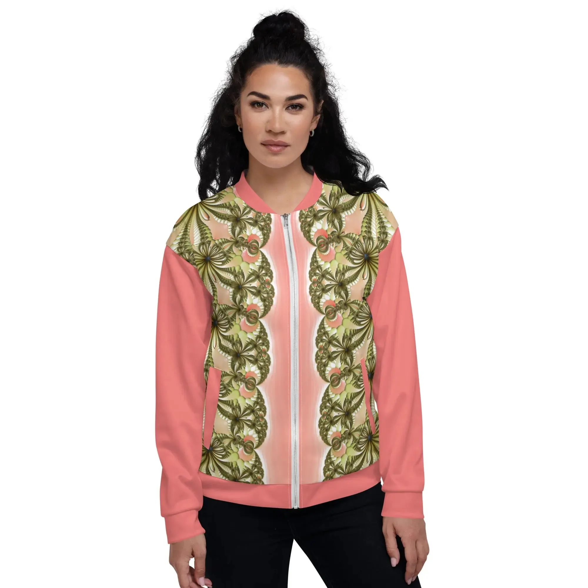 "Wild Lily" Collection - All Over Print Unisex Bomber Jacket