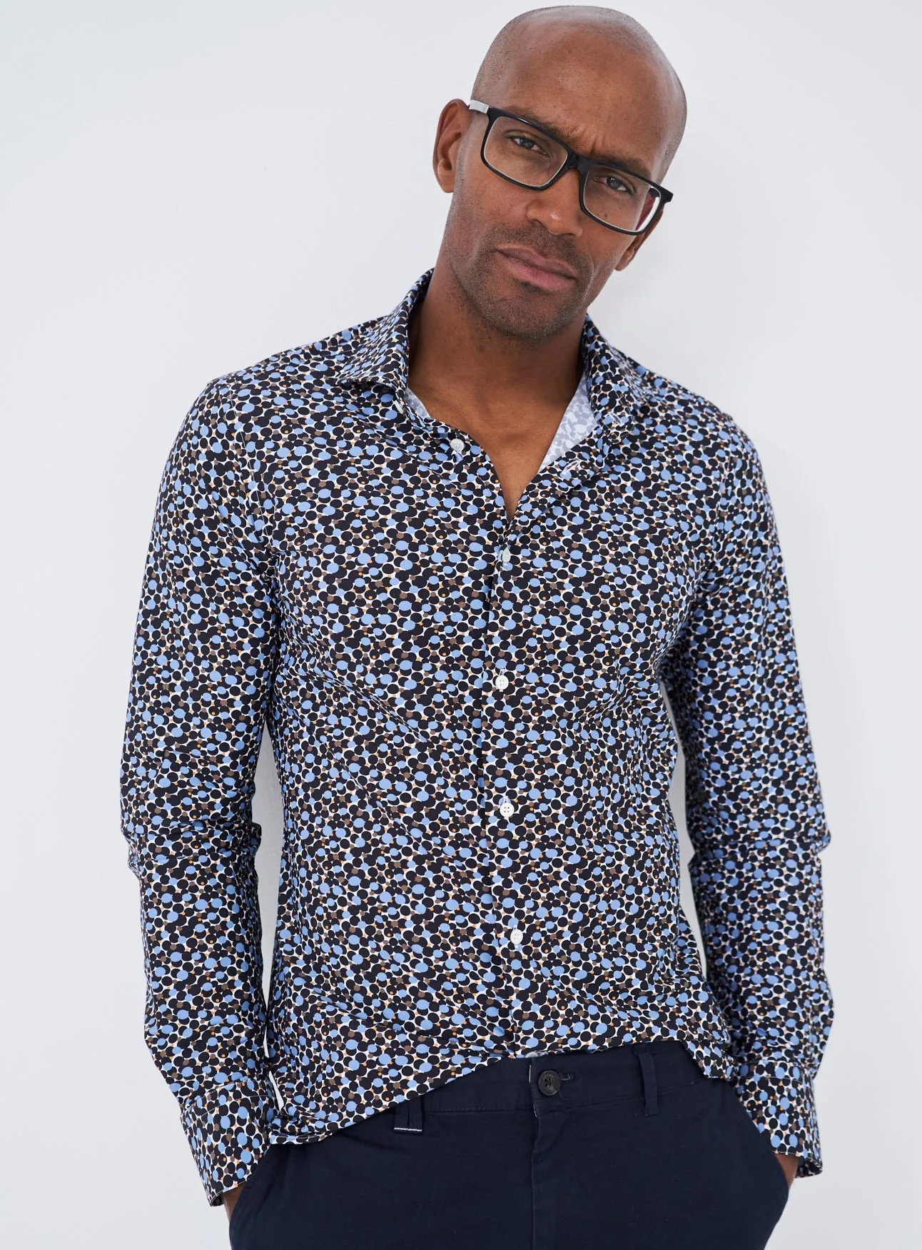 Recycled Multi Print Party Comfort Shirt