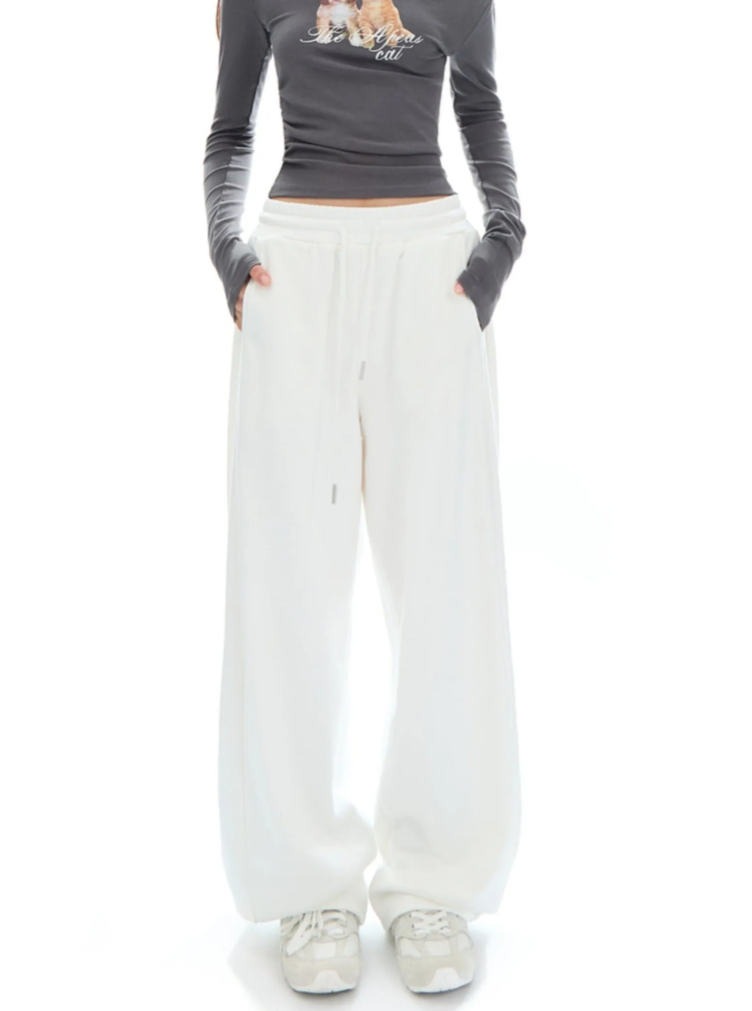 Relaxed Wide-Leg Sweatpants