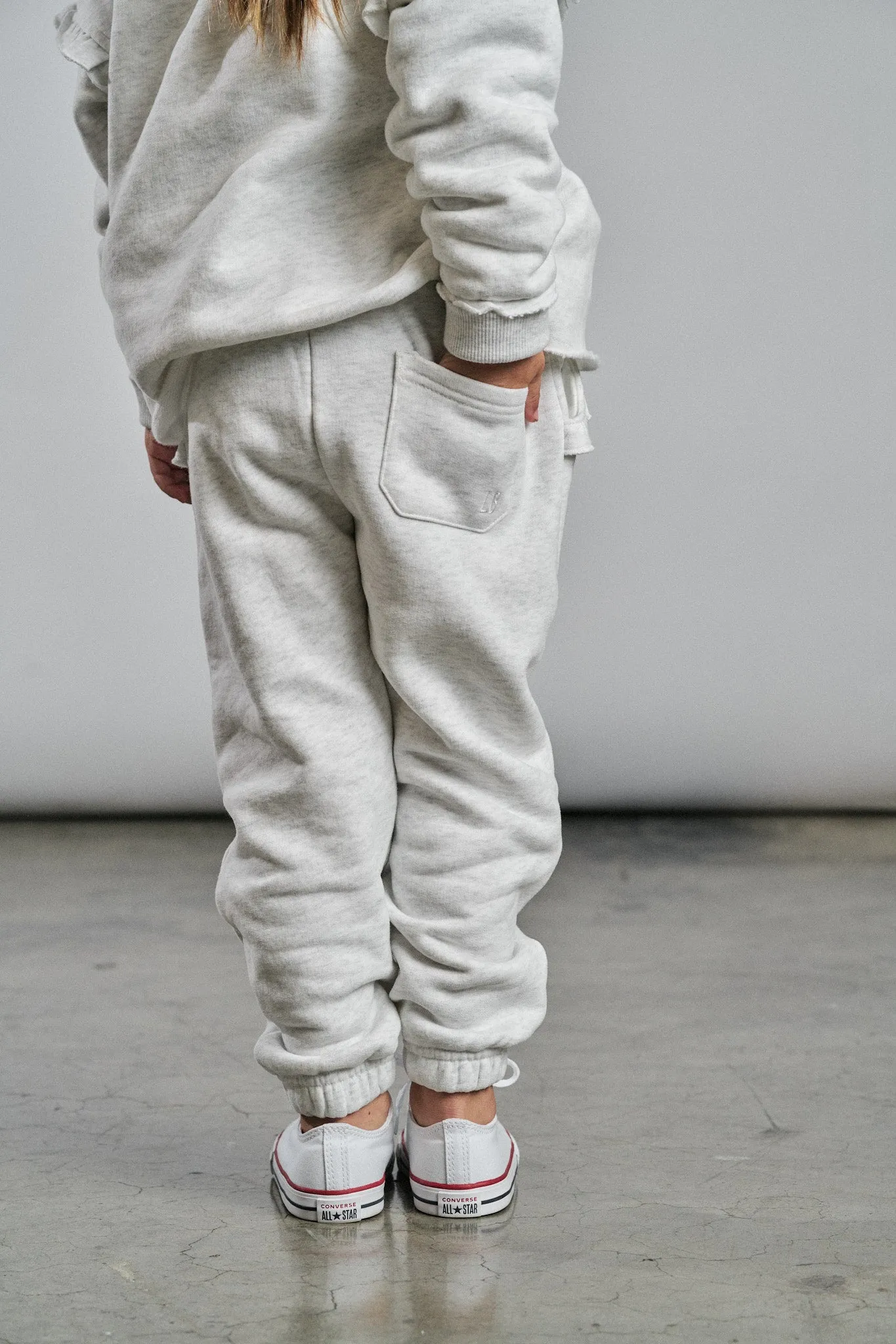 Ruffle Sweatpant - Grey