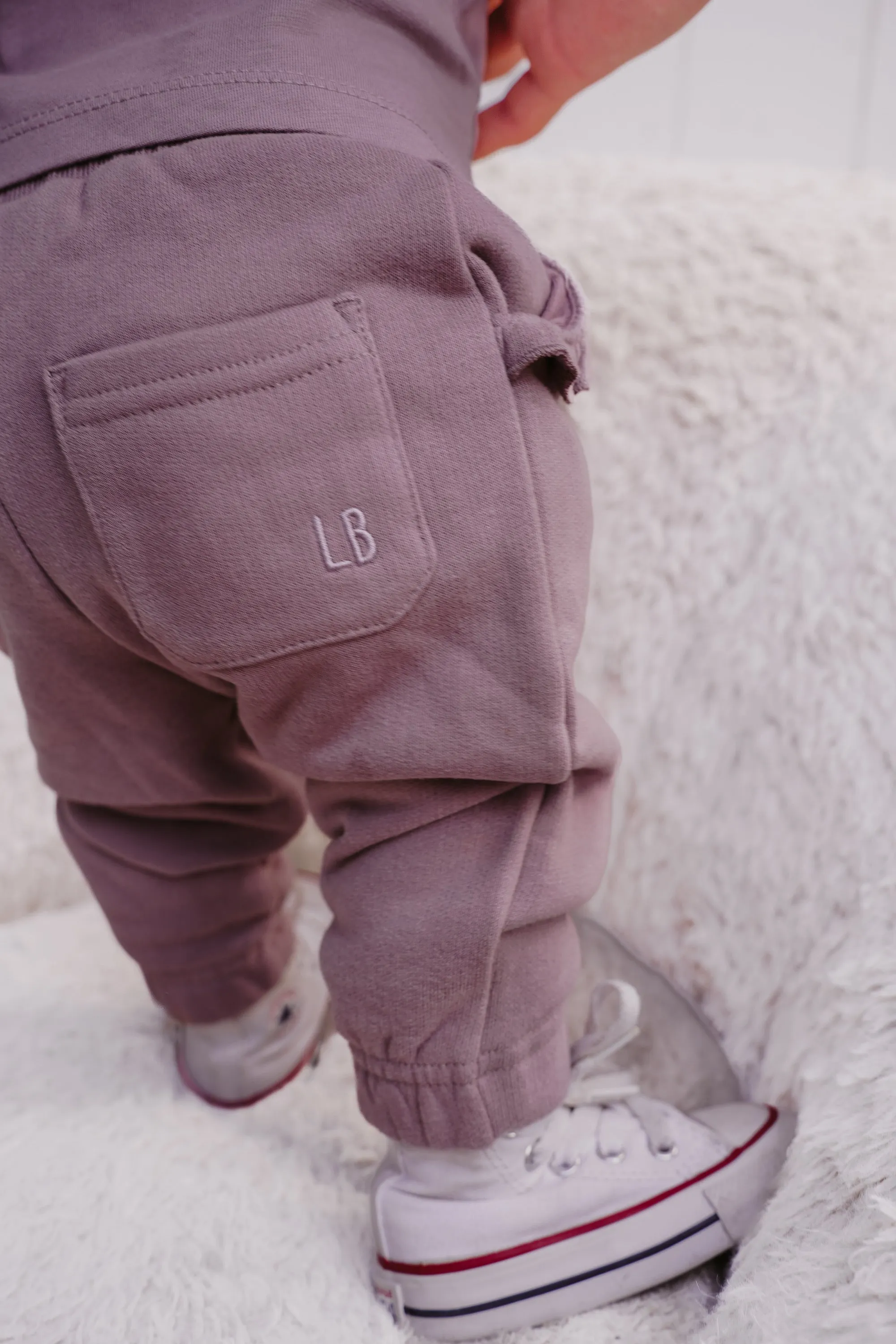 Ruffle Sweatpant - Wisteria