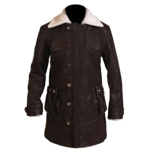 RW Authentic SheepSkin Bane Coat Chocolate Brown Leather Long Coat