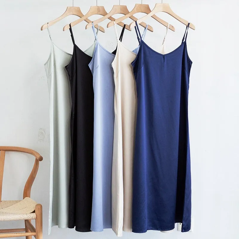 Stylemein - Slip Dress | Midi Slip Dress | Midi Strap Dress