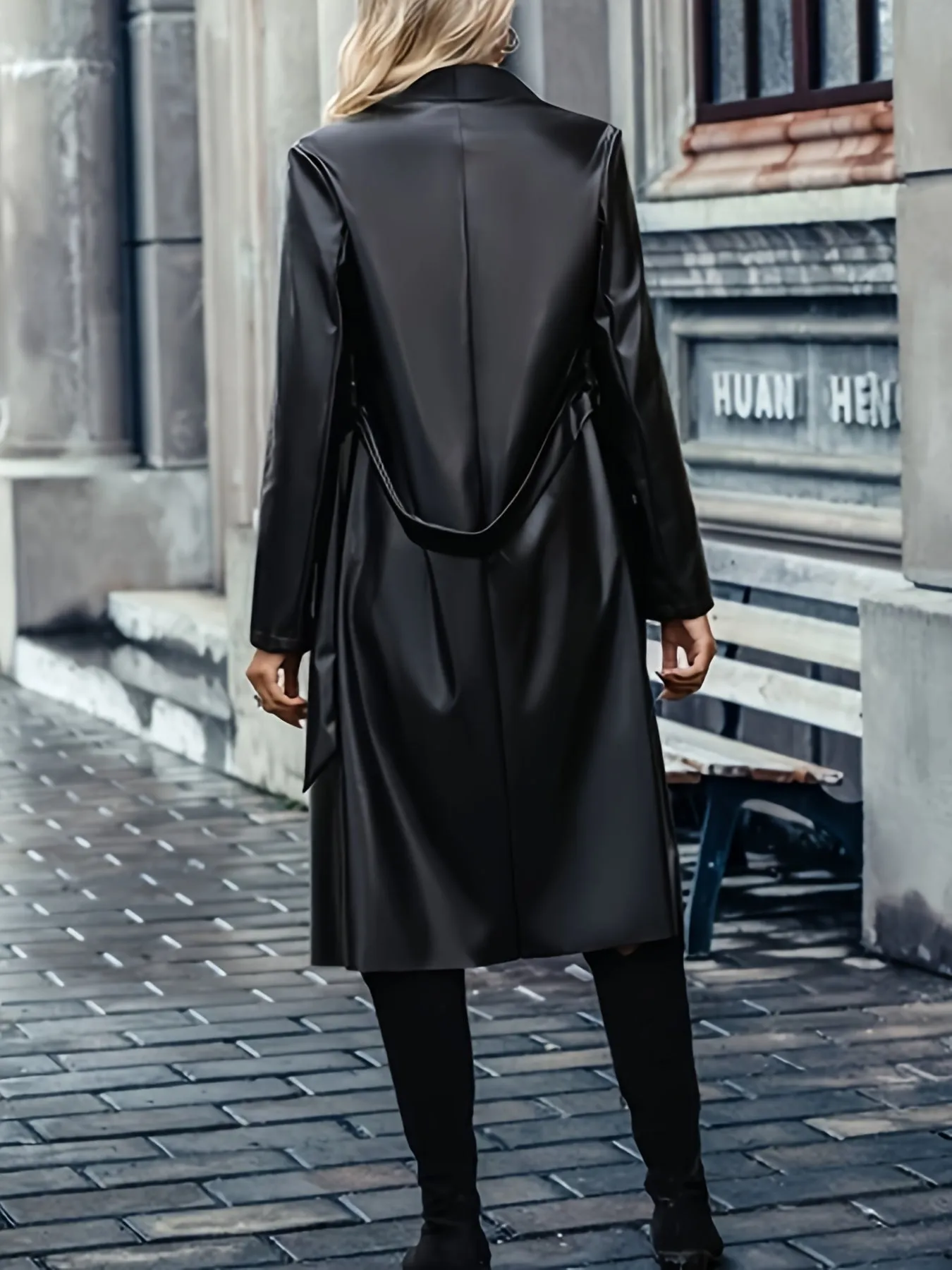 Stylish Solid Color Trench Coat with Belted Mid-Length Design for Women | Ideal for Autumn