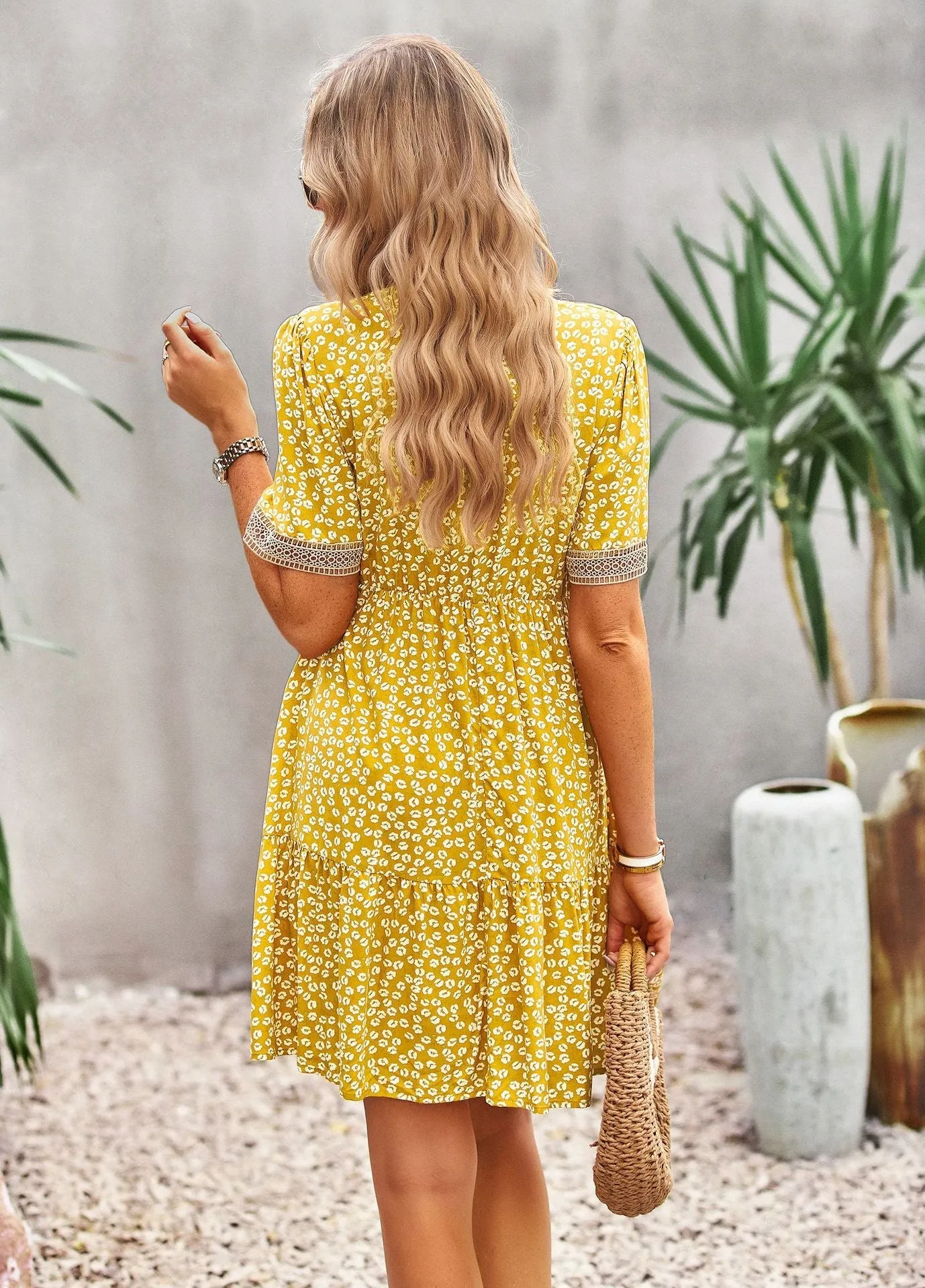 TastyHottie - Maria Boho Floral Print Summer Midi Dress