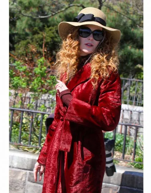 The Undoing Nicole Kidman Maroon Coat