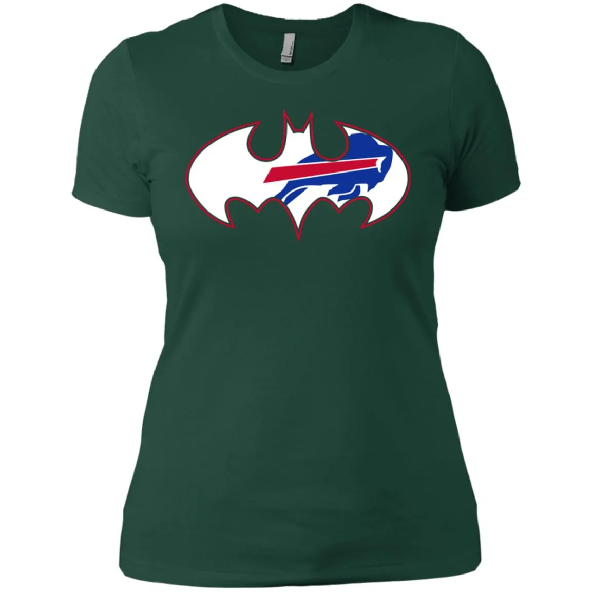 We Are The Buffalo Bills Batman Nfl Mashup Women Cotton T-Shirt