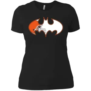 We Are The Cleveland Browns Batman Nfl Mashup Women Cotton T-Shirt