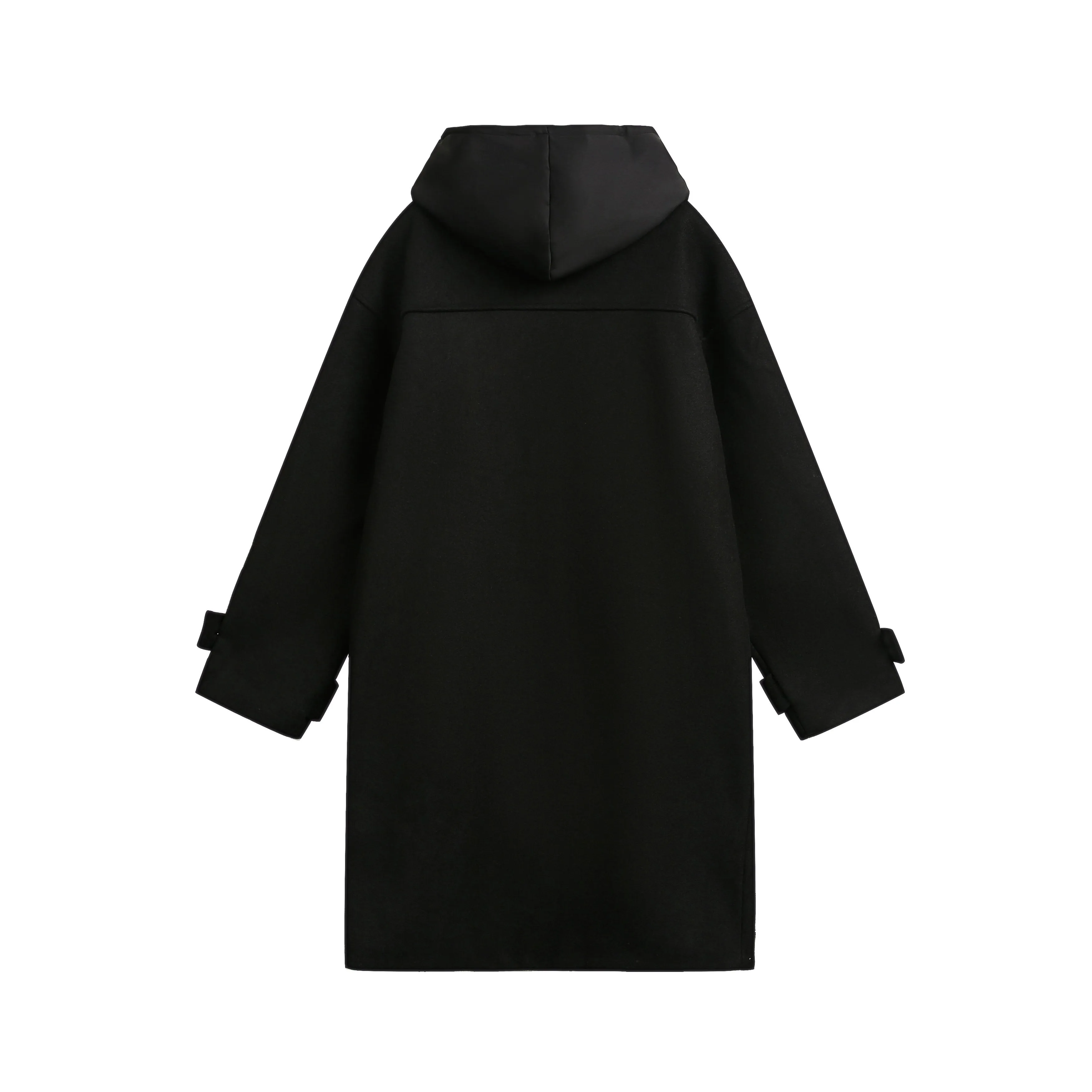 Winter Wanderer Black Wool Coat