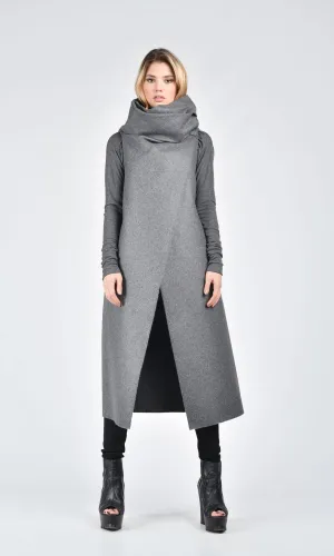 Wool Felt Sleeveless Coat