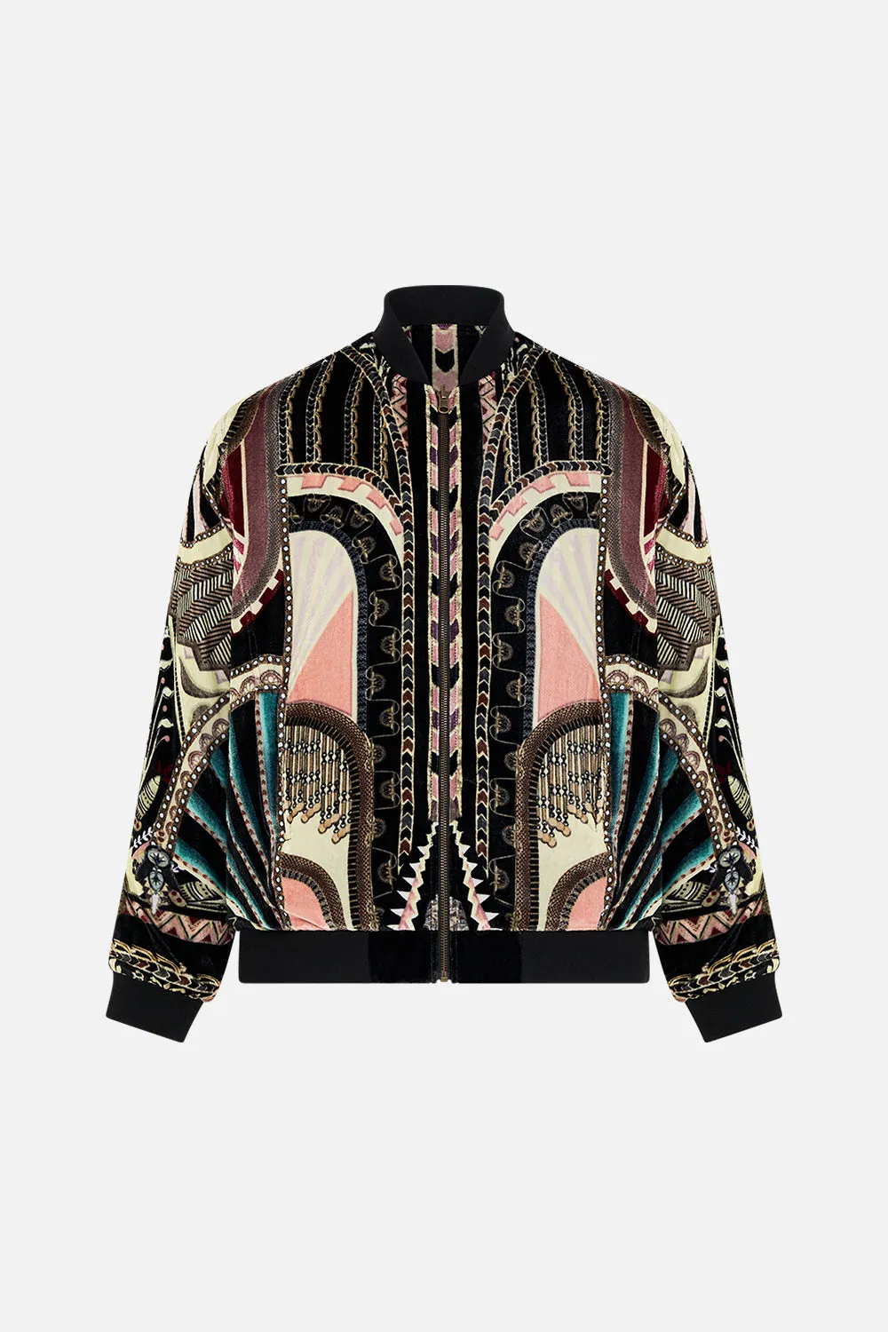 ZIP THROUGH REVERSIBLE BOMBER JACKET THEY CALLED HER NEFERTARI